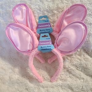 (2) Cottondale Plush Posable Pink Easter Bunny Ears Headband Costume Accessory